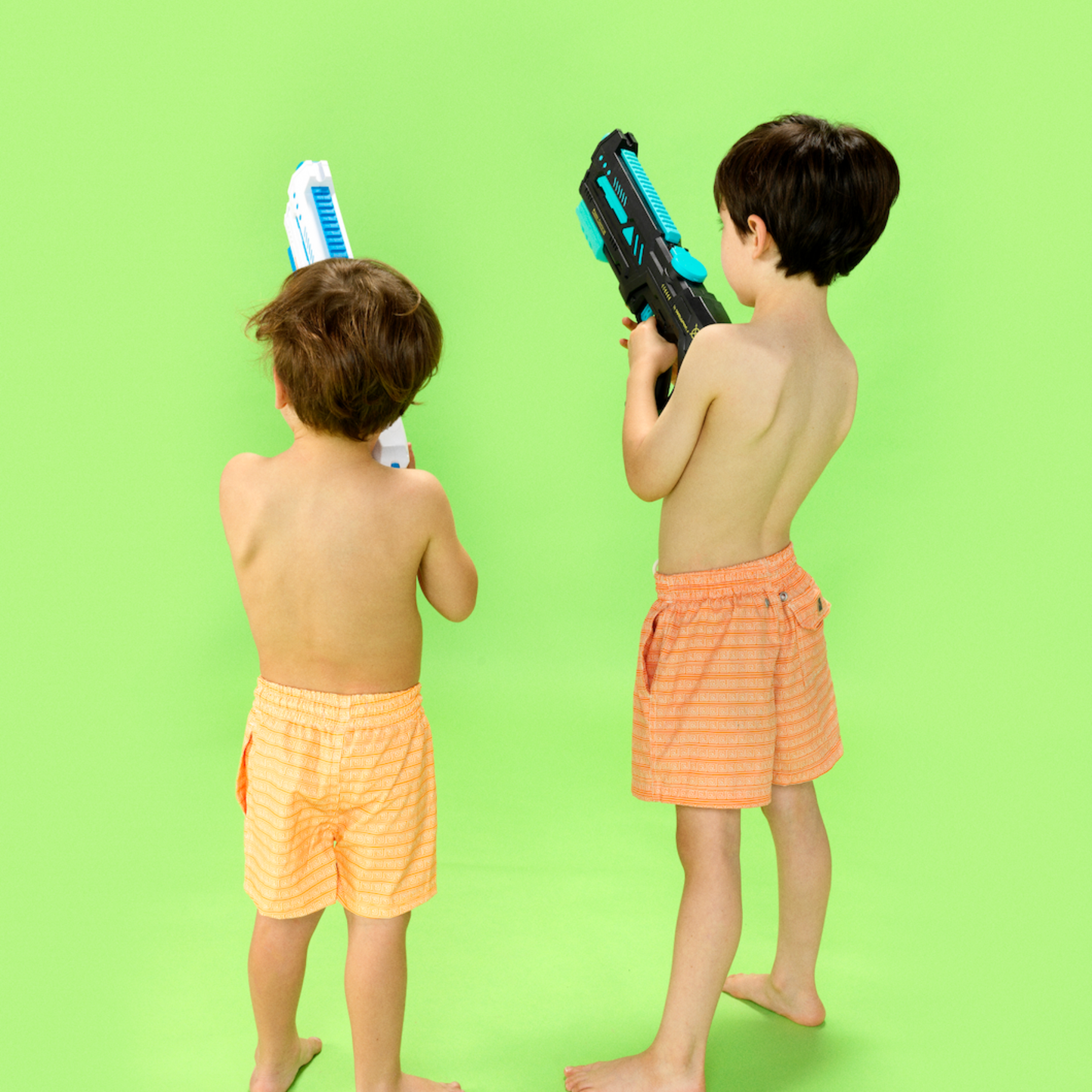 Orange Maya Collection | Premium Swim Trunks