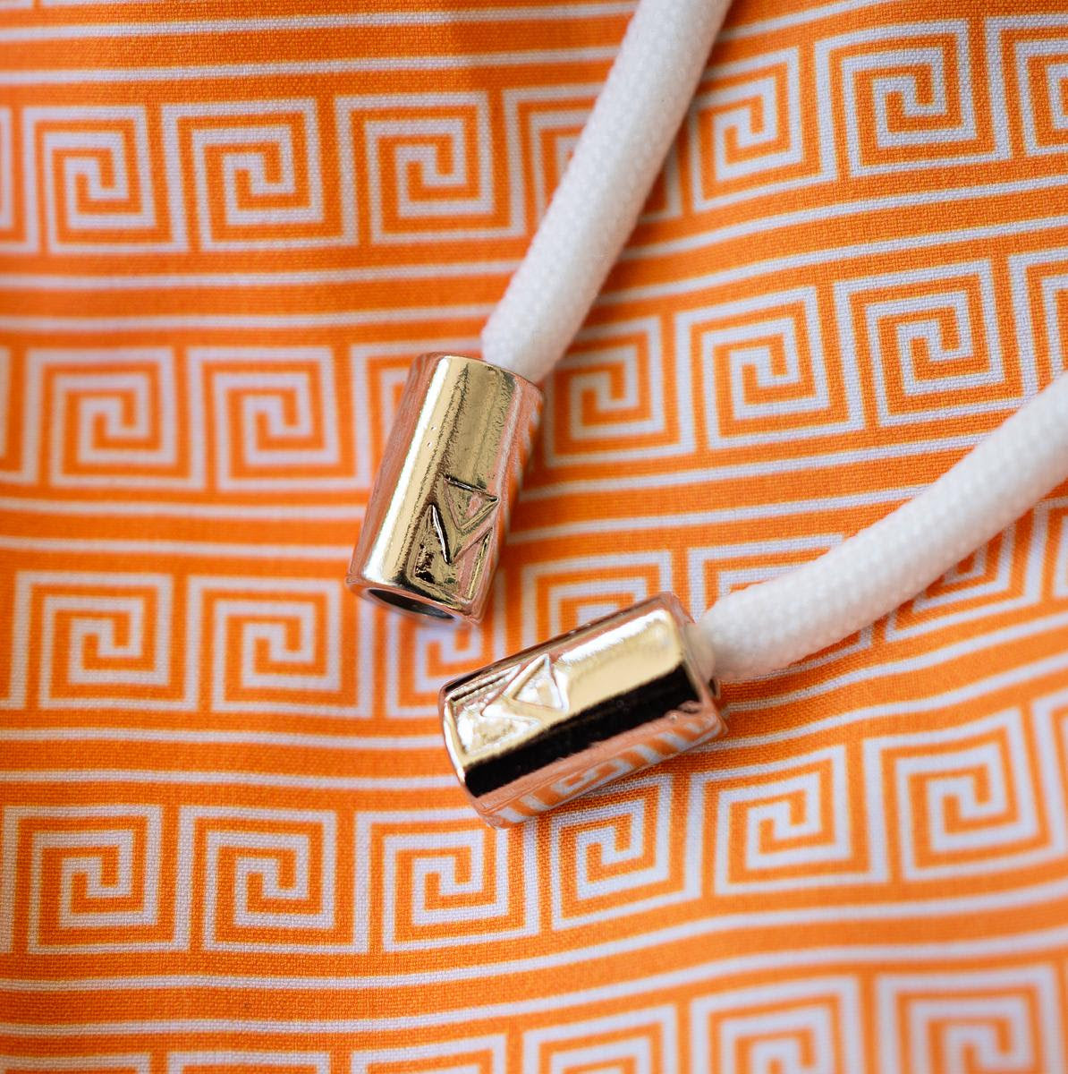 Swim Trunks | Grecas Orange Collection | Men's Swimwear