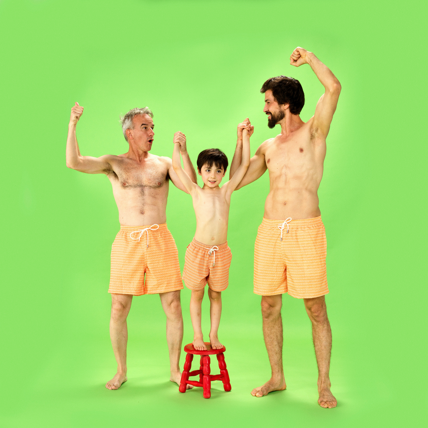 Orange Maya Collection  | Premium Swim Trunks